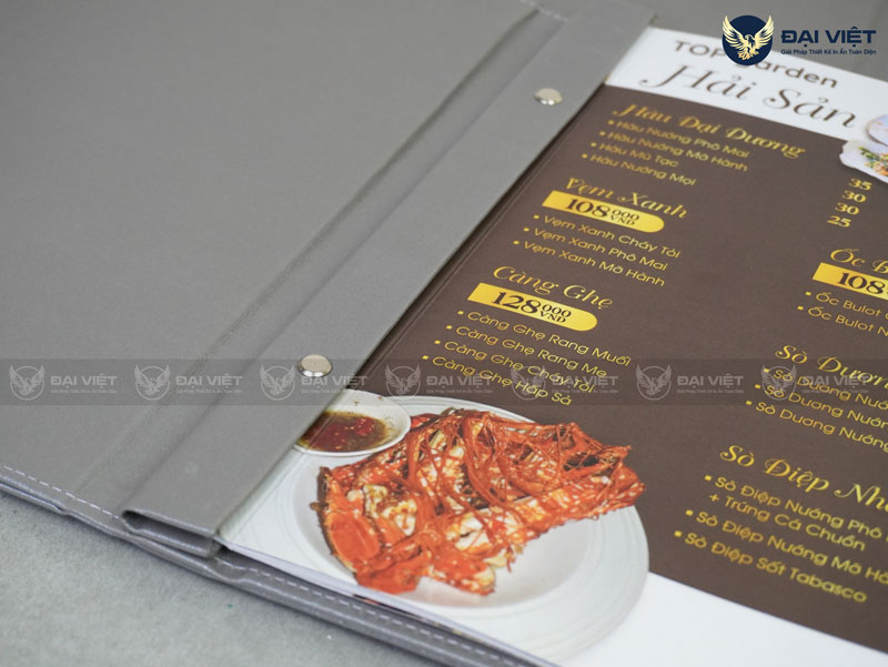 menu da gáy ốc trong