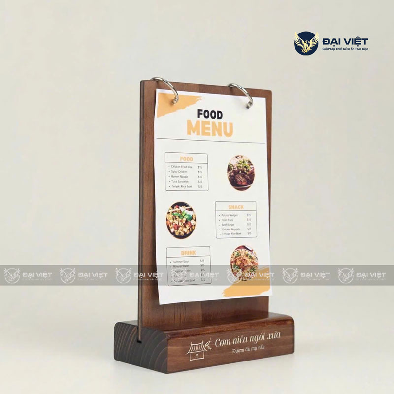 menu gỗ