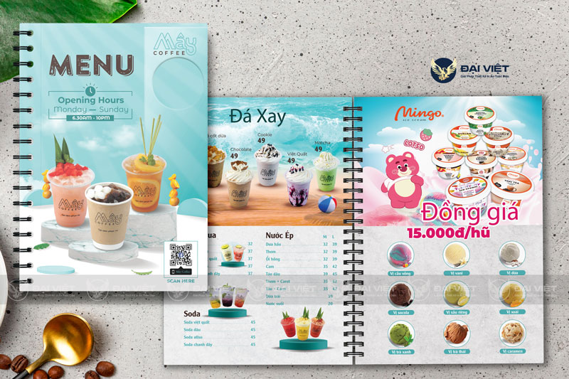 in menu giá rẻ tphcm