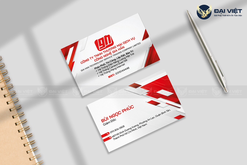 địa điểm in card visit