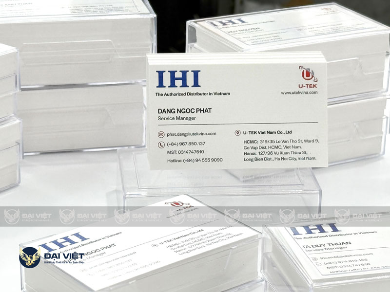 in card visit gần đây