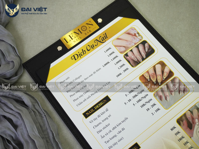 kích thước bìa da spa