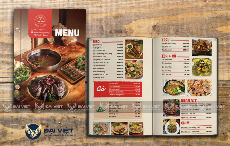 Thiết Kế Menu