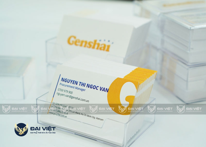 giá in card visit 2 mặt