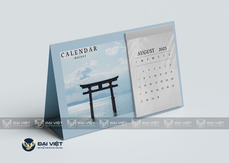 in lịch để bàn đẹp