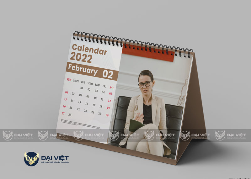 in lịch để bàn đẹp