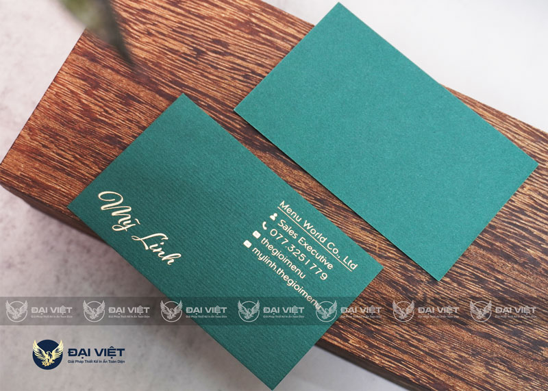 in card visit ép kim