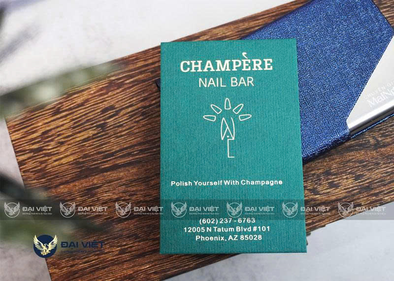 in name card ép kim