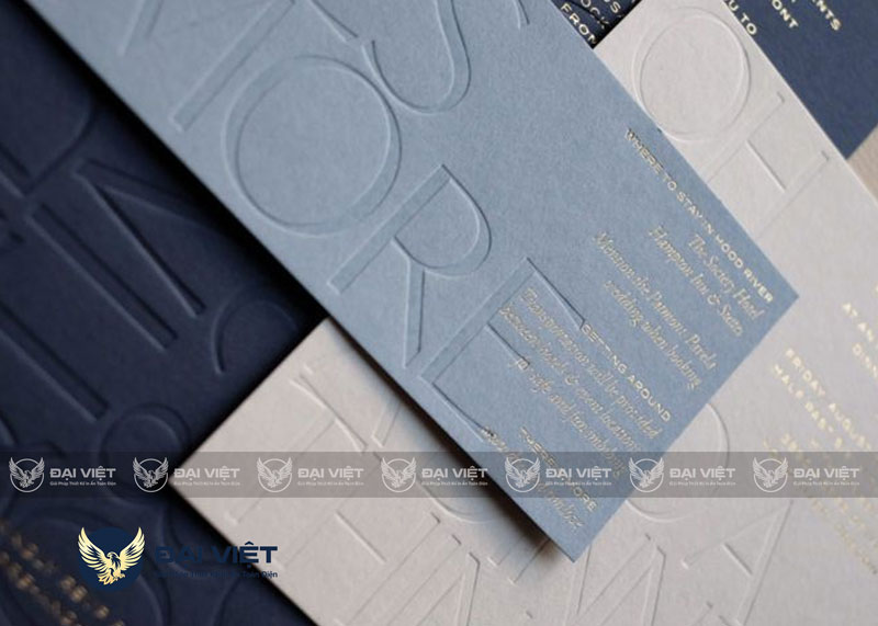 in name card chữ nổi