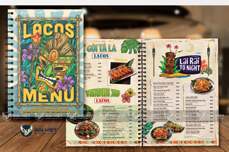 mẫu thiết kế menu đẹp